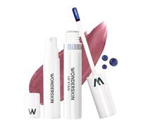Wonderskin Wonder Blading Lip Stain Peel Off And Reveal Kit - Tinta Per Labbra Marrone Impermeabile, A Lunga Durata, Kit Per Macchie Di Trucco Naturale A Prova Di Trasferimento (Demure Kit)
