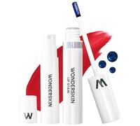 Wonderskin Wonder Blading Lip Stain Peel Off And Reveal Kit - Tinta Per Labbra Rossa Impermeabile E A Lunga Durata, Kit Per Macchie Di Trucco Naturale A Prova Di Trasferimento (Playful)