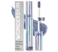 WONDERSKIN Wonder Blading Top Gloss lucidalabbra con glitter Blue Glitter 4 ml