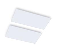 Wondersky - Pannello riscaldante a infrarossi da soffitto, set da 2 pz., 700 W, 60 x 6 x 120 cm (LxAxP) IP44