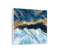 Klarstein Wonderwall Air Art Smart Riscaldatore a infrarossi Marmo blu 60x60cm 350W