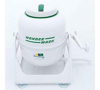 WonderWash Mini lavatrice portatile per appartamenti e piccoli spazi, lavatrice manuale per bucato, design retrò, pulire i vestiti ovunque con il nostro piano di lavoro, non elettrico, lavatrice
