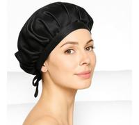 Wonderwear® - Set in seta vegana dall’Europa - Per dormire e prendersi cura al meglio dei capelli - Berretto sostenibile in seta vegana - Idea regalo elegante e naturale