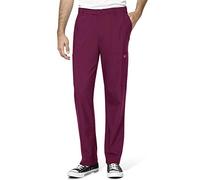 WonderWink 5355SWINEMDS W123 - Pantaloni da Uomo con Tasca Frontale Piatta, Taglia M, Colore: Vino