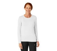 WonderWink Scrubs - Maglietta a Maniche Lunghe da Donna, M, Bianco, 1