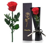 Wondora Infinity Rose eterna per fidanzata, vera scatola di rose conservata, durevole 3 anni, con garanzia di eternità, regalo per ogni occasione (B)