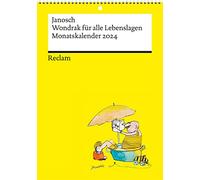Wondrak per tutte le situazioni (calendario mensile 2024) | Agenda mensile con rilegatura a spirale da appendere | Calendario con spazio per appunti - Reclam