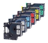 Wonfoucs Compatibile con nastro Dymo etichette D1 12 mm x 7 m