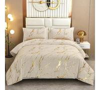 WONGS BEDDING Set di biancheria da letto con 2 federe, per tutte le stagioni, con morbida imbottitura in microfibra, 264 x 243,8 cm