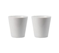 wongwongcat Bicchieri per spazzolino da denti in ceramica bianca pura, 2 pezzi, bicchieri in ceramica per coppie, tazze da bagno in ceramica, semplici portaspazzolino, tazze da acqua in ceramica,