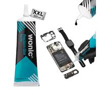 WONIC® Precision Glue | Colla speciale per la sostituzione degli schermi di smartphone| flessibile | resistente all'acqua | antivibrante | punta metallica (125ml Nero)