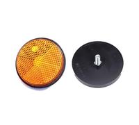 Woniyal 2 Pezzi Catarifrangenti Moto per Yamaha Tmax 530 560 t-Max DX SX Tmax 500 XP500, Catarifrangente Rotondo Sicurezza Segnalazione Riflettente Luminoso Avviso Protezione,Orange