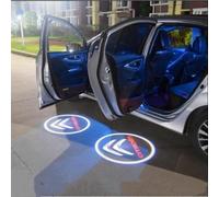 Woniyal 2 Pezzi LED Proiettore Logo per Porta Auto per Citroën C4 Hybride (2024-2026) MHEV, Luce di Benvenuto Senza Fili Sensore Magnetico Montaggio Facile HD Luci di Cortesia