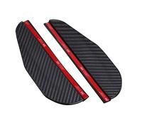 Woniyal 2 Pezzi Protezione Pioggia Specchietti per Dodge Journey 2008-2024, Visiera Retrovisore PVC Effetto Carbonio Flessibile Deflettore Pioggia Auto