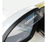 Woniyal 2 Pz Parapioggia Specchietti Auto per Citroen C4 Grand SpaceTourer 1.6 BlueHDi 2018-2018, Visione Chiara, PVC Carbonio Flessibile, Deflettore con Adesivo 3M Nano Forte