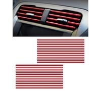 Woniyal 20 Pezzi Strisce Decorative per Auto Bocchette Aria Condizionata per VW T5 T6, Striscia Decorativa per la Presa dell'Aria Accessori