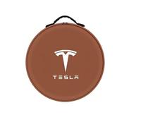 Woniyal Borsa Cavi Ricarica EV per Tesla Model Y Performance Edition 2026, Impermeabile, Organizer Antiscivolo per Cavo Tipo 2 Ideale per Auto Elettrica e Ibrida,Brown Circle