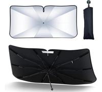 Woniyal Parasole Auto per Audi Q8 2018-2024 | Ombrello Parabrezza Auto Protezione Solare UV Schermo Riflettente Calore, Visiera Interna Pieghevole Parasole Pieghevole