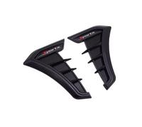 Woniyal Prese d'Aria Laterali per Parafango Auto Copertura Decorativa per BAIC X35 Beijing X3 2016-2017, Adesivo in TPU Flessibile Stile Fibra di Carbonio 2 Pezzi,Glossy Black