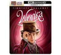 Wonka Amazon Exclusive Steelbook (4K UHD Blu-ray) Timothée Chalamet Calah Lane