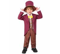 Wonka - Costume da Wonka per bambini, motivo: fabbrica di cioccolato, per Halloween, per la Giornata mondiale del libro