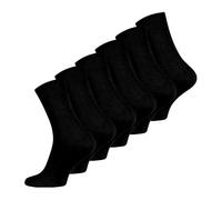 Wonky Line Calze Uomo Bambù 6 Paia - Calzini Traspiranti Morbidi Anti-Odore - Cuciture Invisibili Comfort Tutto Giorno - Calze Leggere Fibra Naturale - Nero - 40/45