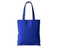 Wonky Line Tote Bag 100% Cotone - Shopper in Tessuto 38×42 cm con Manici Lunghi | Borsa Riutilizzabile, Lavabile e Resistente | Ideale per Shopping, Scuola e Uso Quotidiano Blu