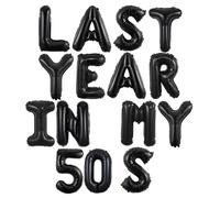 Wonmelody Last Year in My 50s Birthday Decor Black Last Year in My 50s Balloon Banner Divertente Happy 59th Birthday Decor Awesome Since 1966 Cheers to 59 Years Supplies for Men Women