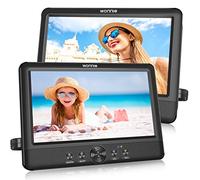 WONNIE Lettore DVD doppio da 10,5 pollici per auto, due lettori DVD riproducono uno stesso o due film diversi