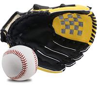 Wonninek 10,5 pulgadas Guanto da baseball Guanti da softball per lanciatore di ispessimento in morbida pelle PU solido per bambini Adolescenti Guanto da baseball professionale per adulti