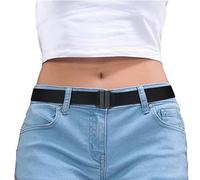 WONOLO Cintura elastica comoda invisibile per jeans senza rigonfiamento Hassle antiscivolo No Show regolabile