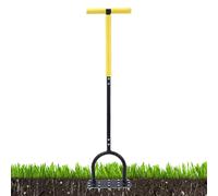 Wonsfuleu Aeratore per Prato,Rimuovi Feltro e Aera il Terreno con Coltivatore Antiruggine - Scarificatore Coltivatore Ergonomico per Cura del Suolo Giardinaggio Agricoltura e Paesaggistica