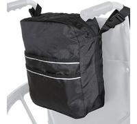 Wonsfuleu Borsa Per Sedia A Rotelle,Zaino Posteriore Per Sedia A Rotelle Con Strisce Rifrangenti | Organizzatore Portatile per Adulti, Ospedale, Scooter, Spesa Quotidiana, Riabilitazione, Anziani,
