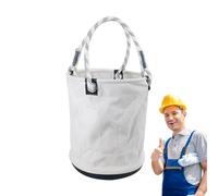 Wonsfuleu Borsa Secchio per Attrezzi Elettrici, Borsa Multiuso In Tela Secchio Portautensili, Porta Attrezzi Elettrici Robusto Tasca Contenitore Per Elettricista Giardiniere Falegname