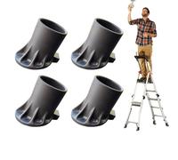Wonsfuleu Pastiglie Per Piedi Di Scala - 4 Pezzi Zoccoli Antiscivolo per Piedi Scala,Tappetini Stabilizzatori per Estremità Resistenti alle Intemperie e Robusti per Pittura Domestica e Industriale