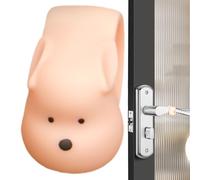Wonsfuleu Protezione da parete per fermaporta, protezione da parete per maniglia della porta, Fermaporta da a forma di orso Fermaporta in silicone, Pratica protezione per la maniglia della