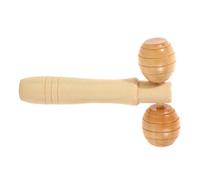 Wonsfuleu Rullo per massaggio in legno, massaggiatore rulli manuale | Rullo per massaggio portatile per sollievo muscolare | Principi meccanici Strumento di massaggio con struttura rulli per la