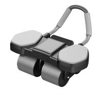 Wonsfuleu Ruota Per Addominali | Allenatore Fitness Silenzioso Per Casa | Ruota Addominali Auto Rimbalzo Con 4 Ruote E Porta Smartphone Per Allenamento Casa Palestra