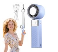 Wonsfuleu Ventilatore Portatile | Raffreddamento Potente Portatile,Raffreddatore D'aria Senza Pale Pieghevole Con Display Digitale, Gadget A Batteria Per Camera Viaggi Esterni
