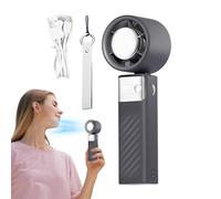 Wonsfuleu Ventilatore Portatile - Raffreddamento Potente Portatile - Raffreddatore D'aria Senza Pale Pieghevole Con Display Digitale, Gadget A Batteria Per Camera Viaggi Esterni