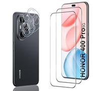 Wonsoso Compatibile con Honor 400 Pro 5G Vetro Temperato, 2 Pezzi Durezza 9H 3D Pellicola Protettiva e 2 Pezzi Pellicola Fotocamera, Anti Graffio, Senza Bolle Ultra HD Schermo Pellicola
