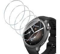 Wonsoso Pellicola Protettiva Compatibile con Amazfit Balance Vetro Temperato, 4 Pezzi Durezza 9H Protezione Schermo, Anti Graffio, Senza Bolle, Anti-Impronte, HD Schermo Pellicola