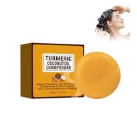 Wonsters 100 g Shampoo solido allo zafferano e olio di cocco, shampoo solido anticaduta, shampoo solido, detergente delicato per il cuoio capelluto, rinforzante e idratante per capelli
