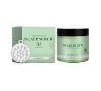 Wonsters Scrub al rosmarino e menta per il cuoio capelluto, trattamento nutriente e disintossicante per capelli con massaggiatore per cuoio capelluto shampoo