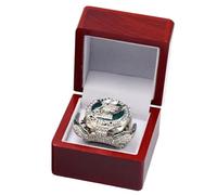 Wonsunte Anelli dei Campioni del Mondo 2025 Anello del Campionato di Calcio Eagles con Scatola Collezione Trofei di Rugby Souvenir Sportivo I Migliori Regali per Fan Amici Ex Allievi,1,9#
