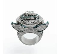 Wonsunte Anello dei Campioni di Calcio degli Eagles 2025 con Scatola Anelli del Campionato Mondiale Premio per Il Vincitore del Rugby Souvenir Sportivo Il Miglior Regalo per I Tifosi