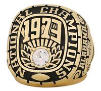 Wonsunte Anello del Campionato UA del 1973 con Scatola Anelli dei Campioni di Football Americano Premio Sportivo per Appassionati di Rugby Regalo da Collezione per Ex Studenti