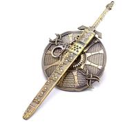 Wonsunte Elden Rings Banished Knight's Shield And Sword Model Set 22 Cm/8,6 Pollici Figure Da Gioco Decorazioni Da Scrivania Cimeli Da Gioco I Migliori Regali Per Giocatori E Collezionisti