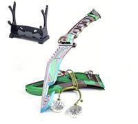 Wonsunte Replica Apex Bangalore Heirloom - Figurina in Metallo 12 cm / 4,7 in Emerald Edge, Modello da Esposizione, Decorazione Scrivania Gaming, Regalo per Gamer