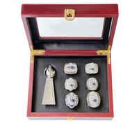 Wonsunte Set Di Trofei Patriot Championship Ring Trofei Dei Campioni Di Football Americano Con Scatola Collezione Di Rugby Souvenir Sportivo Tifosi,9#